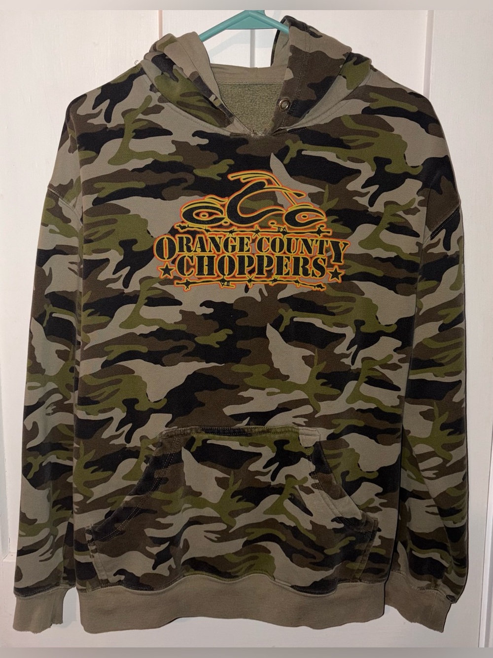 Orange County Choppers Camo Hoodie Adult size XL